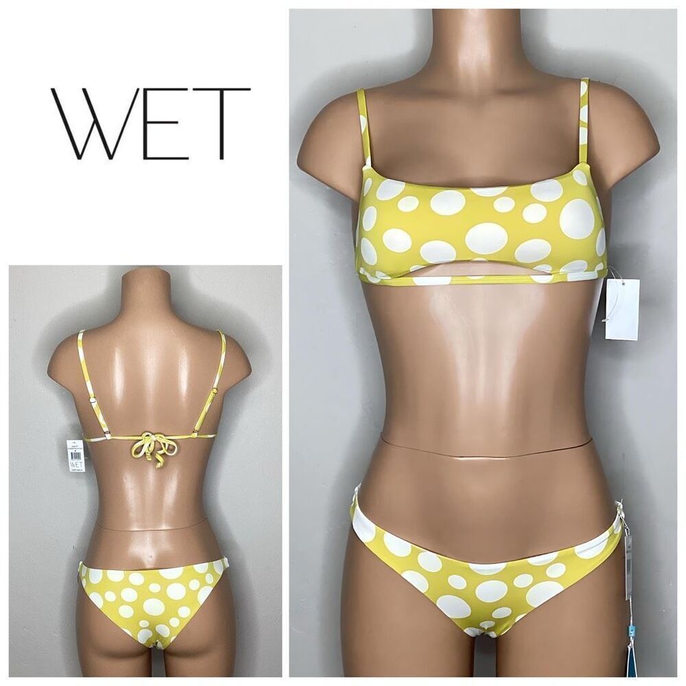 New. Wet L.A. Polka Dot Bikini. Large. Retails $166